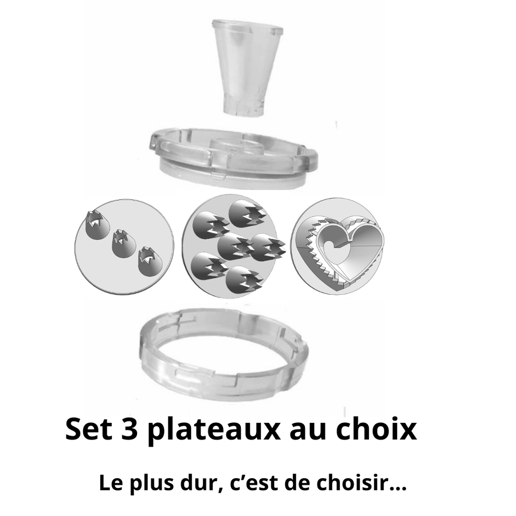 Set 3 plateaux au choix